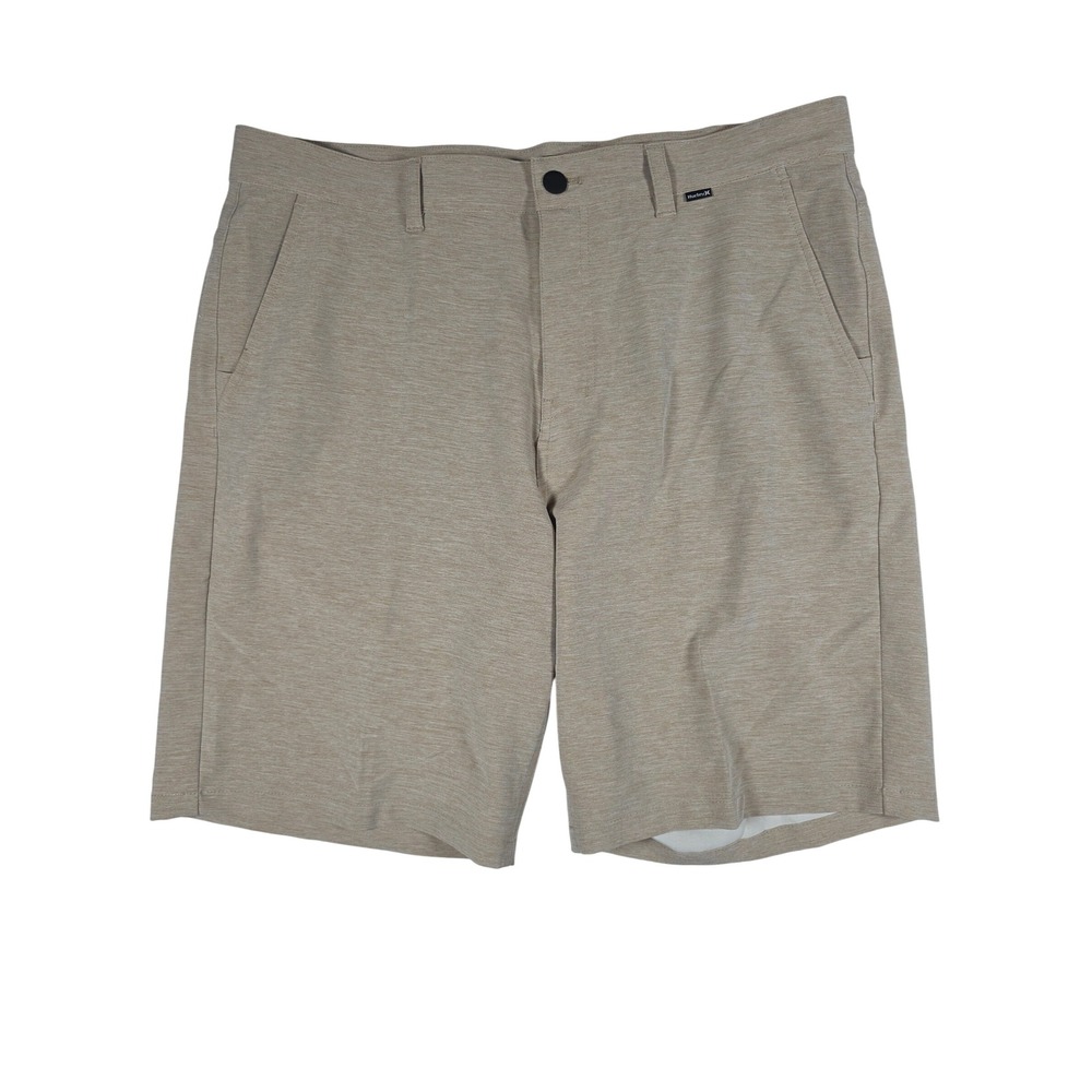 Hurley H2O-Dri Cutback 21 Hybrid Shorts Stretch 36 Tan Khaki Surf Beach